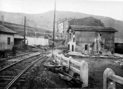 Calle Basconia, apeadero tranvía