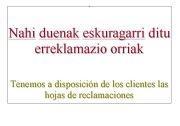 erreklamazio