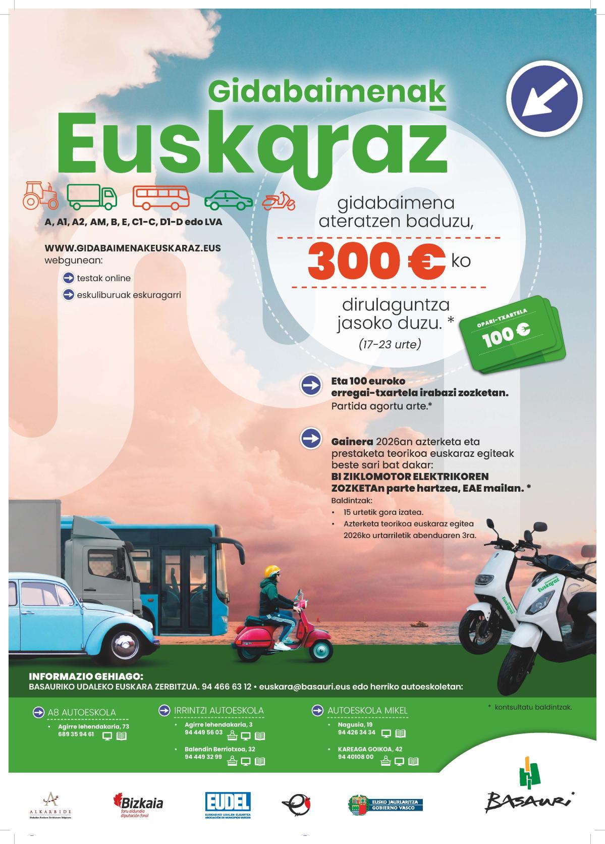 Gidabaimena euskaraz 2026