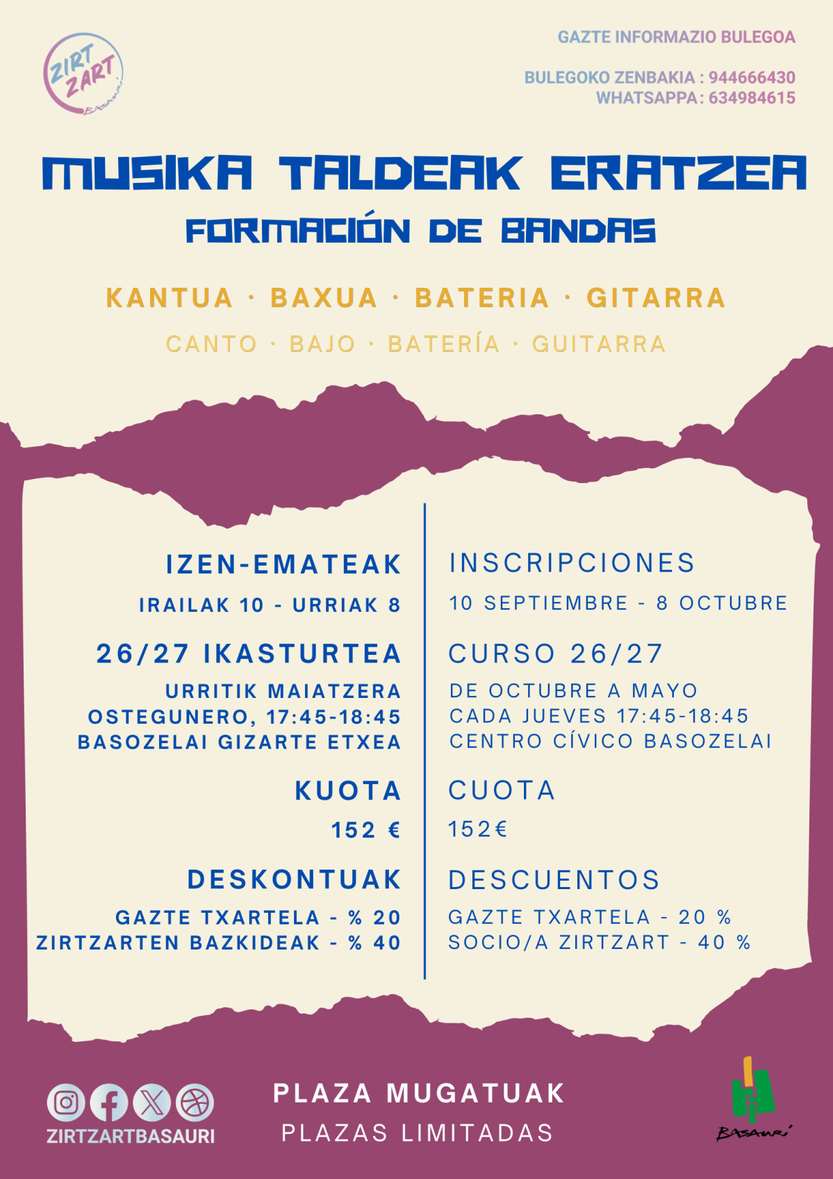 Formación de Bandas 20216/27