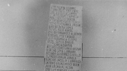 Lápida de Mártires de Guerra
